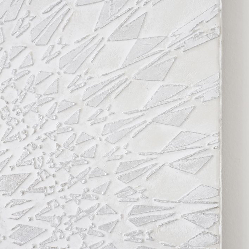 Product photograph of Gallery Interiors Roshani White Textured Art Canvas from Olivia's.