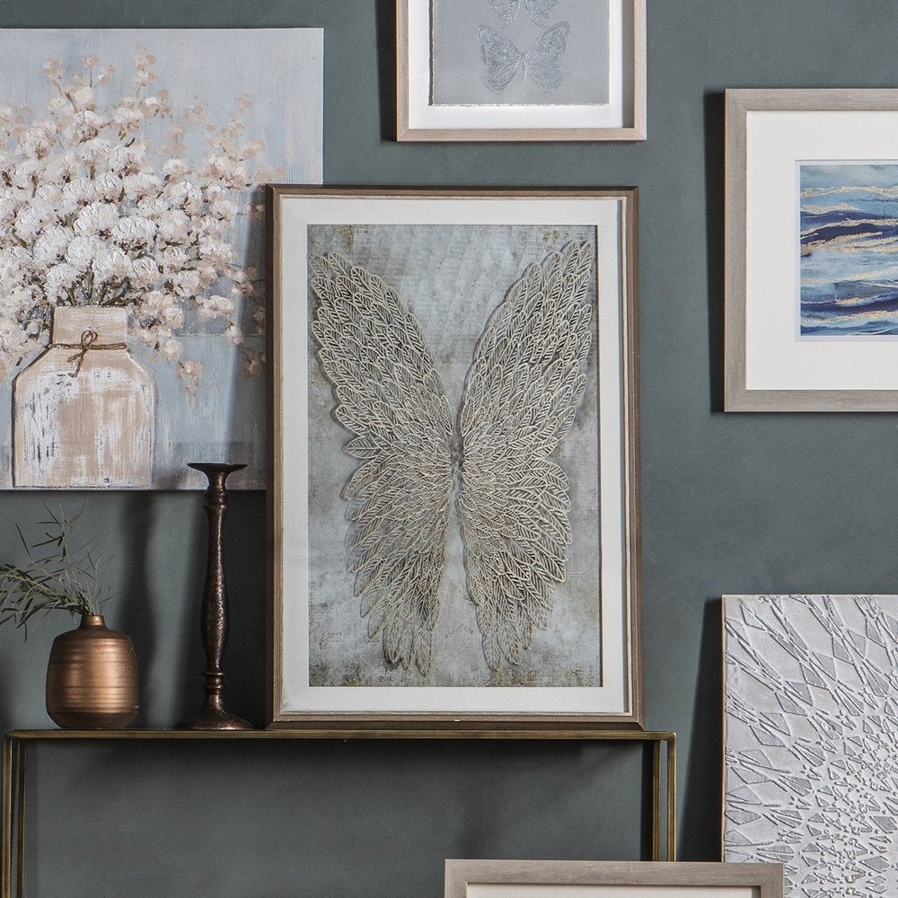 Product photograph of Gallery Interiors Golden Wings Framed Art from Olivia's