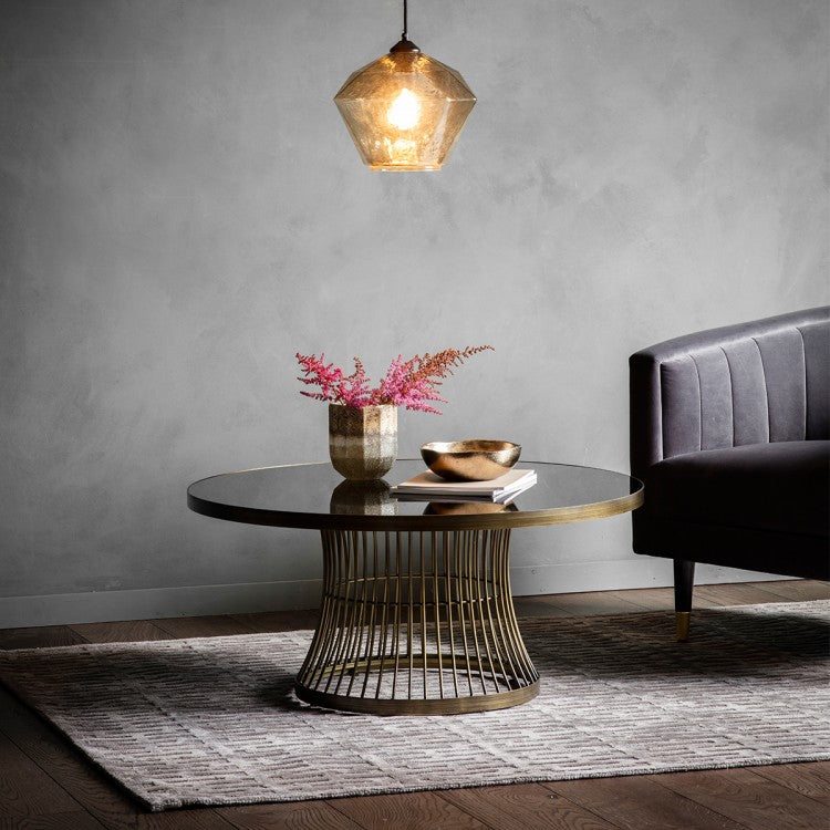 Product photograph of Gallery Interiors Pickford Coffee Table In Bronze from Olivia's.