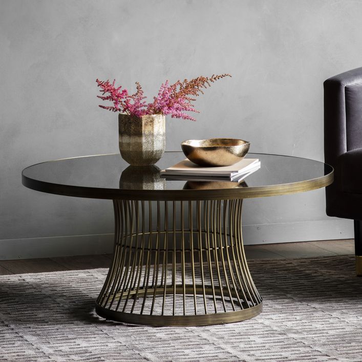 Product photograph of Gallery Interiors Pickford Coffee Table In Bronze from Olivia's