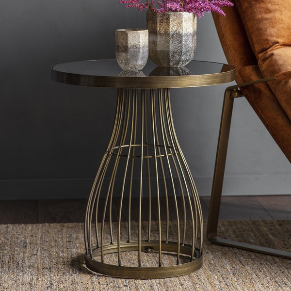 Product photograph of Gallery Interiors Southgate Side Table In Bronze from Olivia's.