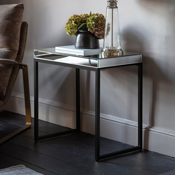 Product photograph of Gallery Interiors Pippard Side Table Black from Olivia's.