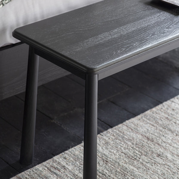 Product photograph of Gallery Interiors Wycombe Dining Bench Black from Olivia's.