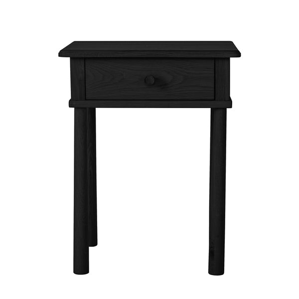 Product photograph of Gallery Interiors Wycombe 1 Drawer Bedside Black from Olivia's