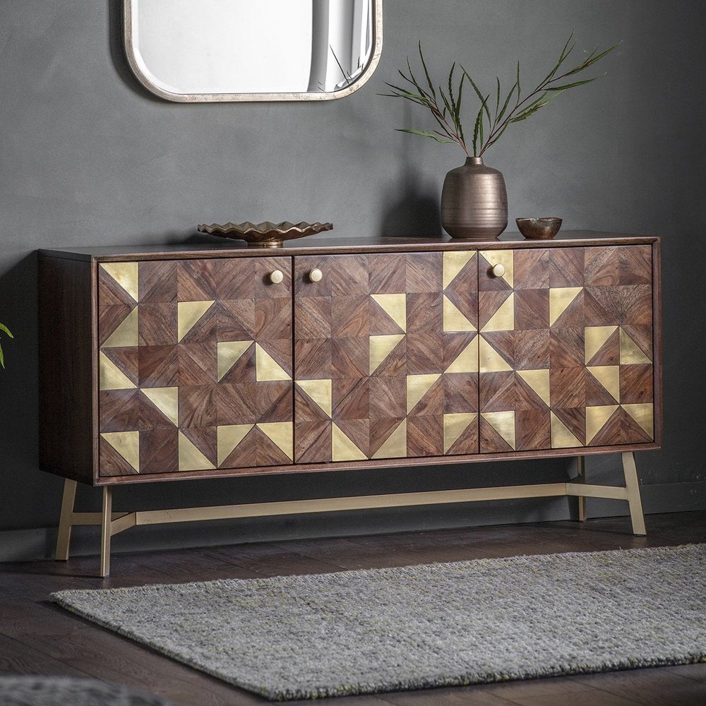 Product photograph of Gallery Interiors Tate 3 Door Sideboard from Olivia's