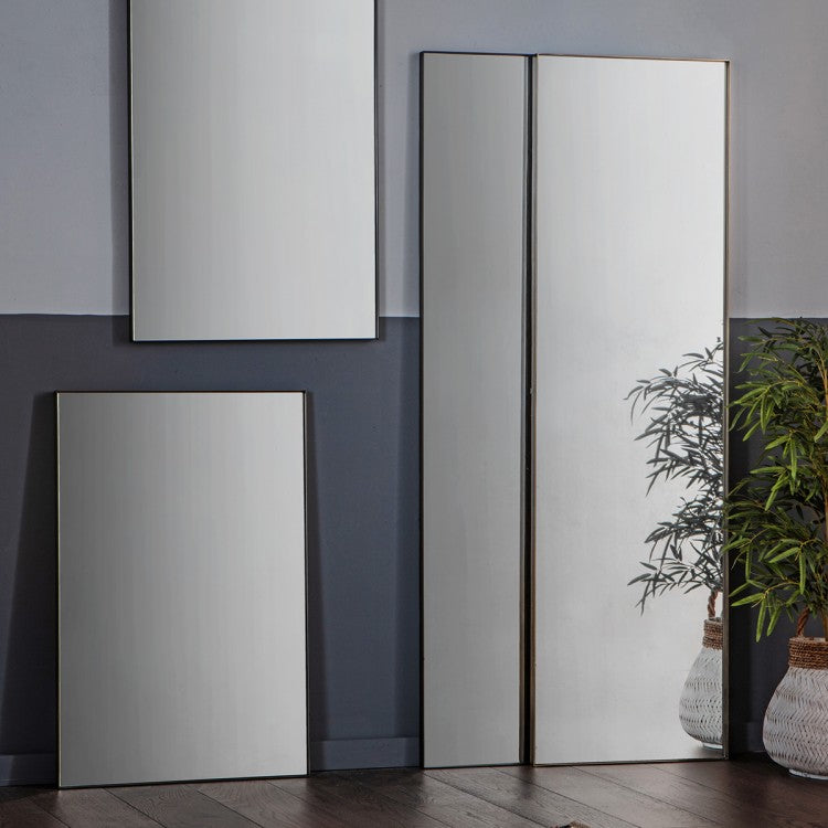 Product photograph of Gallery Interiors Hurston Leaner Mirror Black from Olivia's