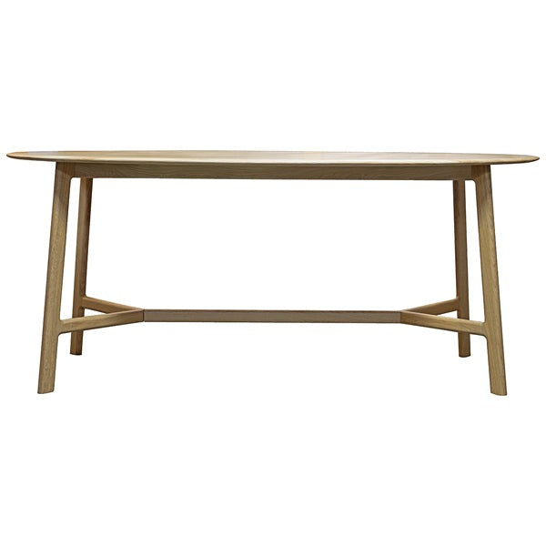 Product photograph of Gallery Interiors Madrid Oval 6 Seater Dining Table from Olivia's