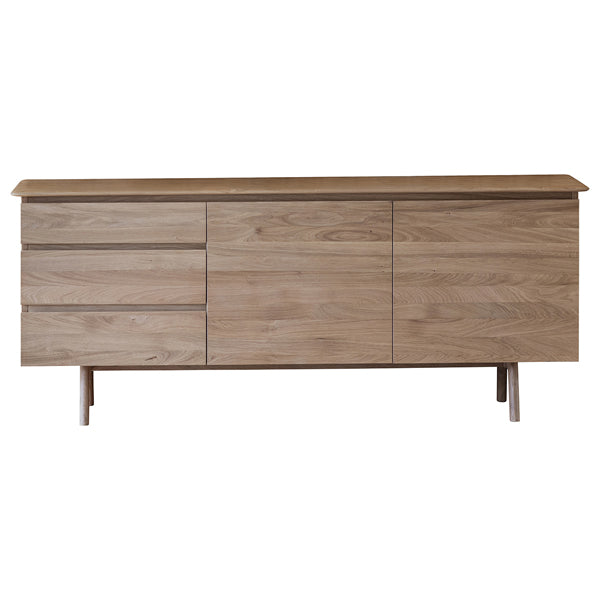 Product photograph of Gallery Interiors Madrid 2 Door 3 Drawer Sideboard from Olivia's