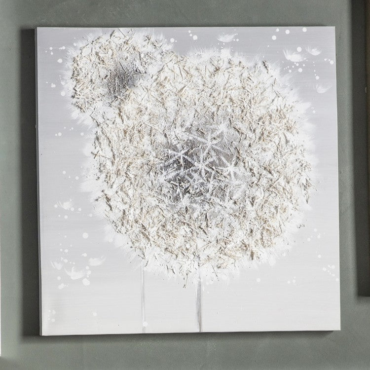 Product photograph of Gallery Interiors Dandelion Breeze Textured Art Canvas from Olivia's