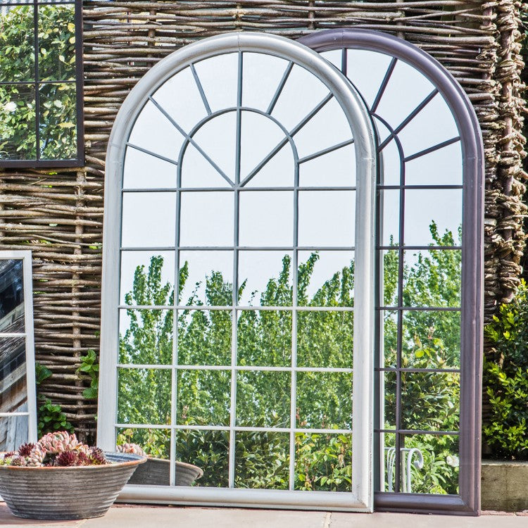 Product photograph of Gallery Interiors Orlanda Outdoor Mirror Ember from Olivia's.
