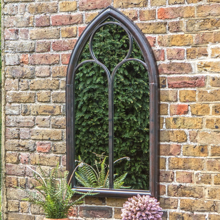 Product photograph of Gallery Interiors Monica Outdoor Mirror from Olivia's.