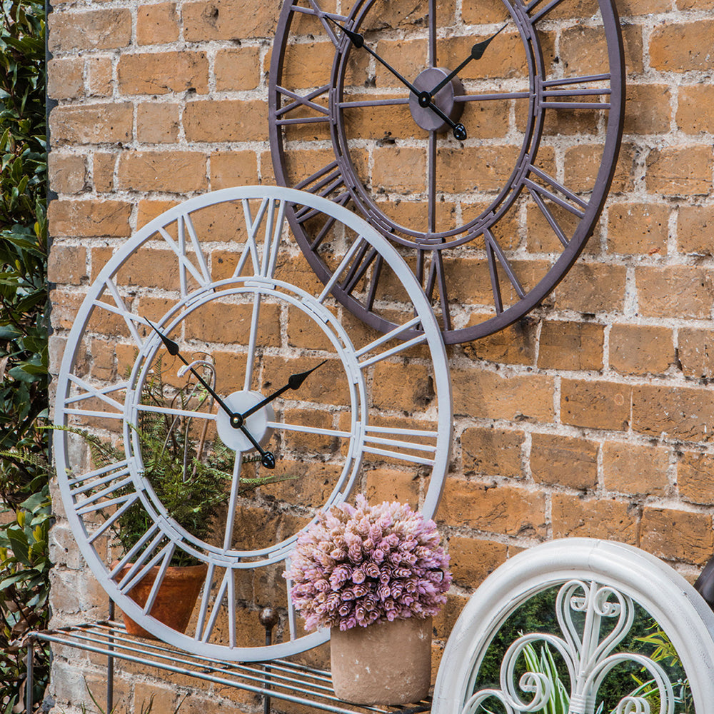 Product photograph of Gallery Interiors Vistini Outdoor Clock Estate from Olivia's.