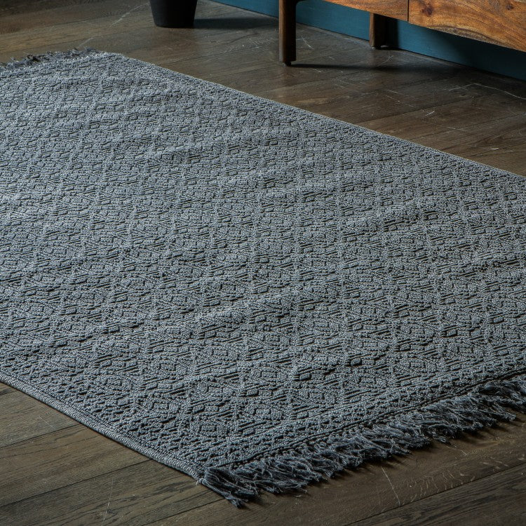 Product photograph of Gallery Interiors Wentworth Rug Jade Green from Olivia's.