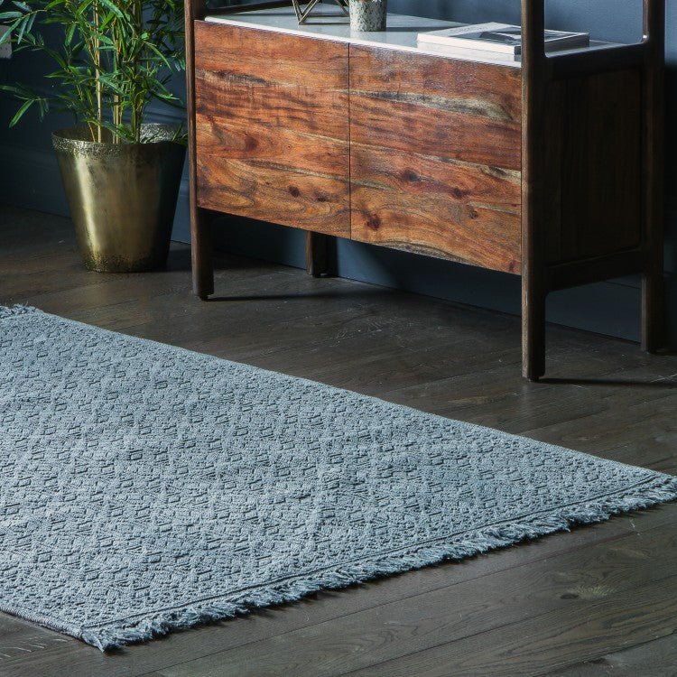 Product photograph of Gallery Interiors Wentworth Rug Jade Green from Olivia's.