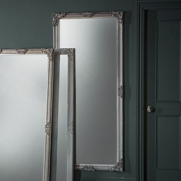 Product photograph of Gallery Interiors Fiennes Leaner Mirror Silver from Olivia's