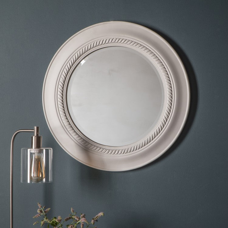 Product photograph of Gallery Interiors Neeson Mirror Distressed Grey from Olivia's.