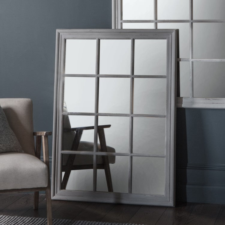 Product photograph of Gallery Interiors Costner Mirror Distressed Grey from Olivia's