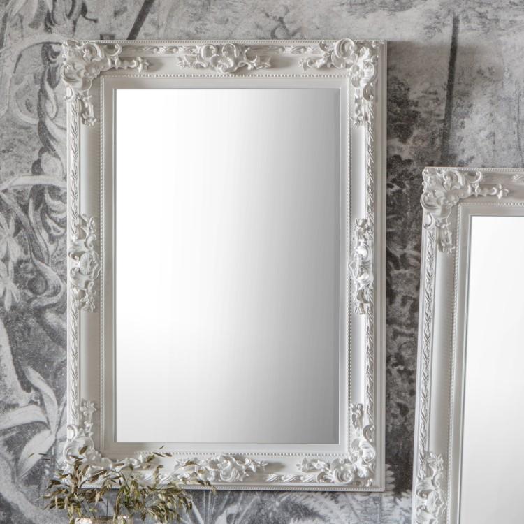 Gallery Interiors Altori Rectangle Mirror White Outlet