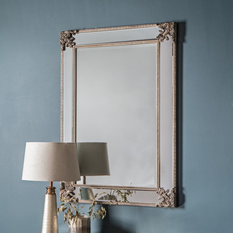 Product photograph of Gallery Interiors Wilson Mirror Champagne from Olivia's.