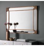 Product photograph of Gallery Interiors Wilson Mirror Champagne from Olivia's.