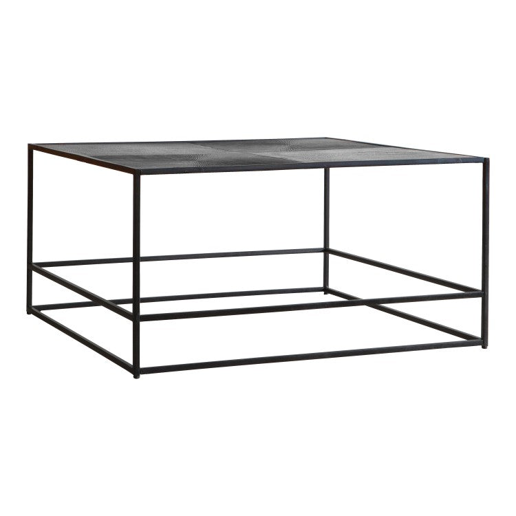 Product photograph of Gallery Interiors Hadston Coffee Table In Antique Silver from Olivia's