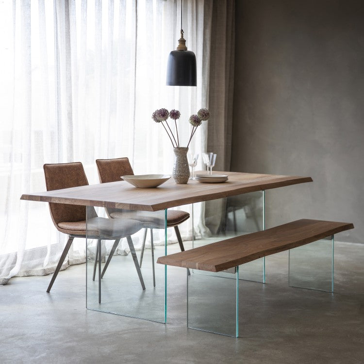 Product photograph of Gallery Interiors Ferndale Large 6 Seater Dining Table from Olivia's.