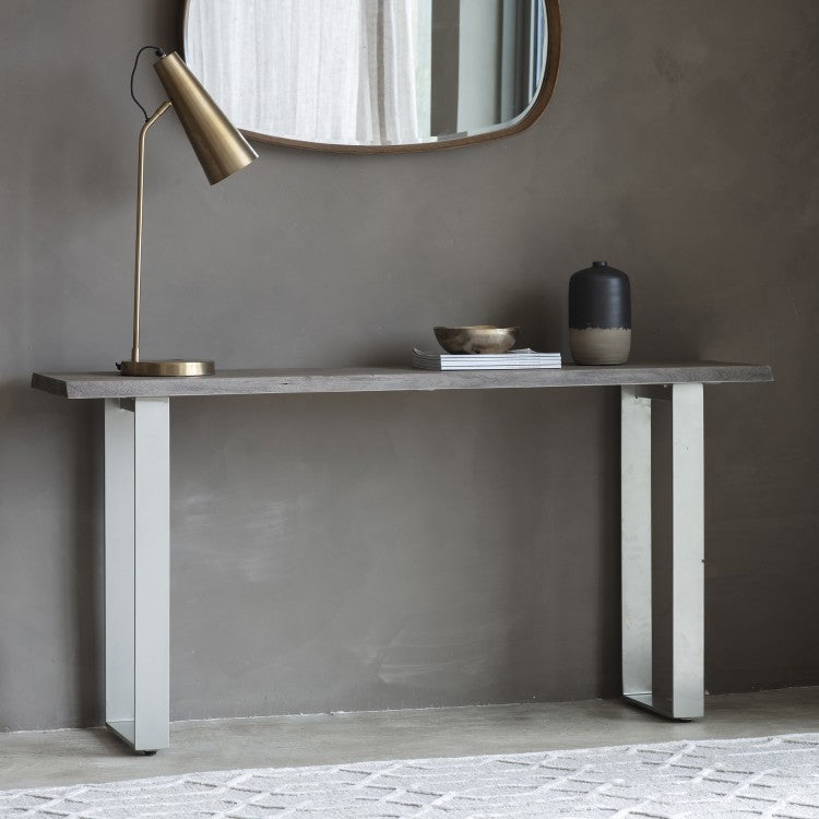 Product photograph of Gallery Interiors Huntington Console Table Grey from Olivia's