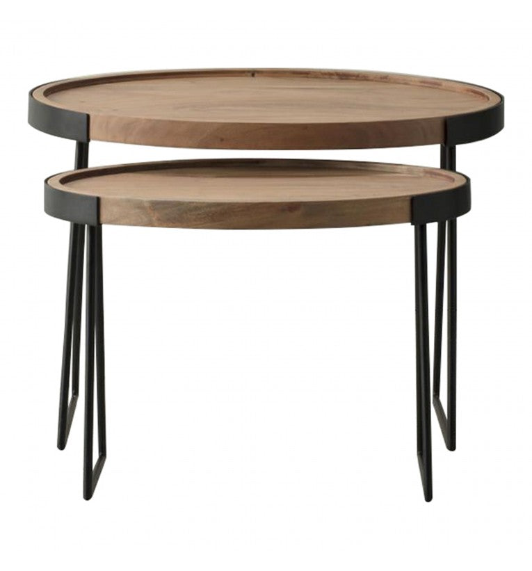 Product photograph of Gallery Interiors Nest Of 2 Dalston Tables from Olivia's