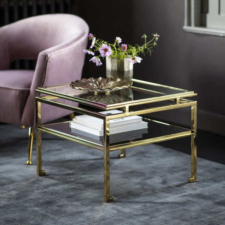Gallery Direct Cosenza Tall Side Table Gold