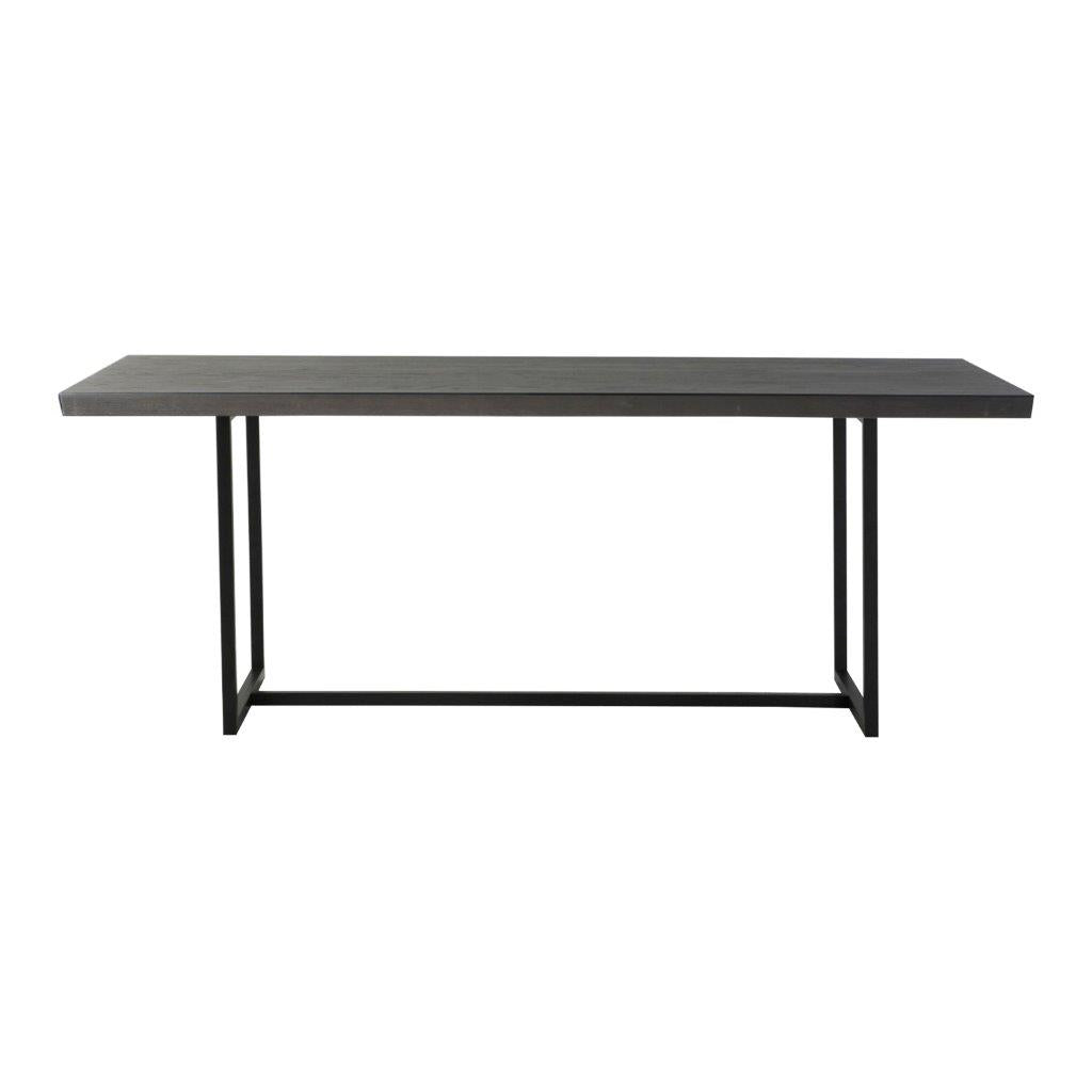 Product photograph of Gallery Interiors Forden 6 Seater Dining Table Black Outlet from Olivia's.