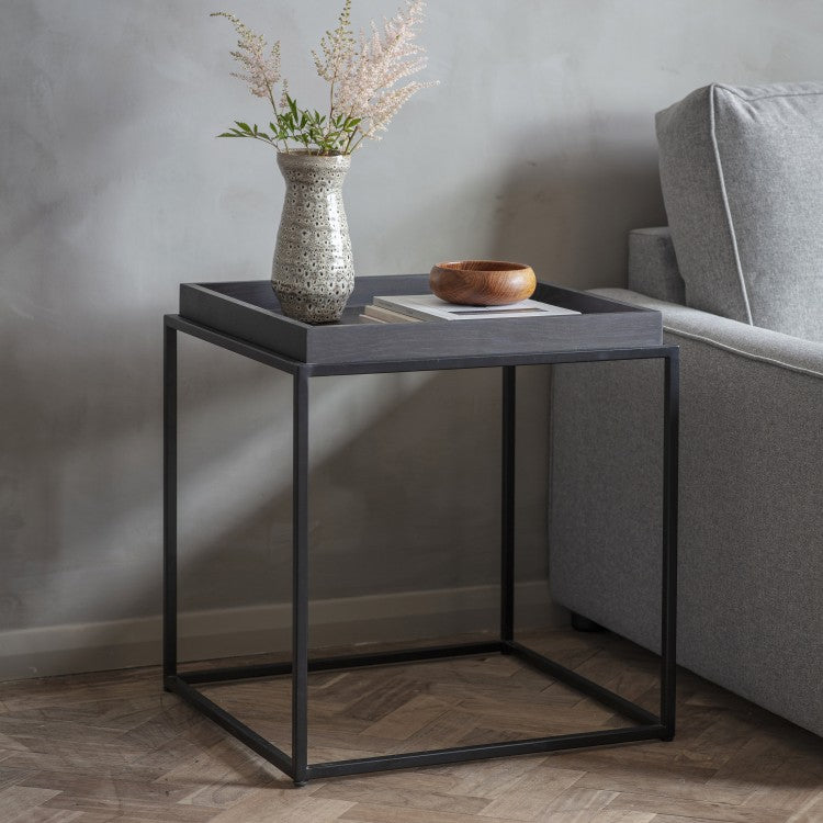 Gallery Direct Forden Tray Side Table Black