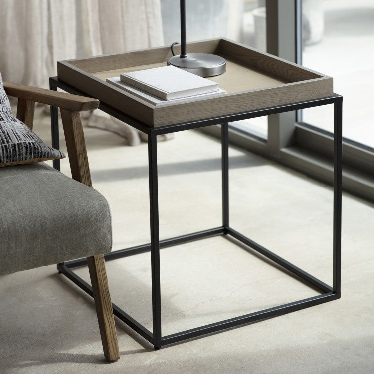 Gallery Direct Forden Tray Side Table Grey