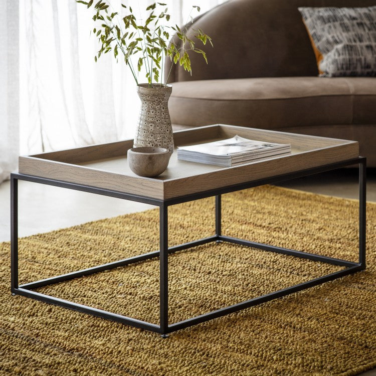 Gallery Direct Forden Tray Coffee Table Grey Outlet