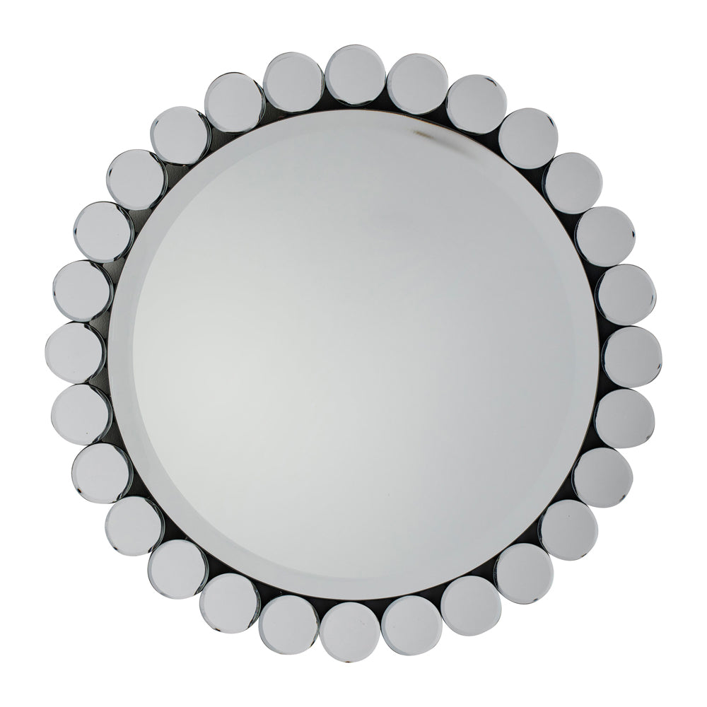 Product photograph of Gallery Interiors Linz Mirror Silver Large from Olivia's.