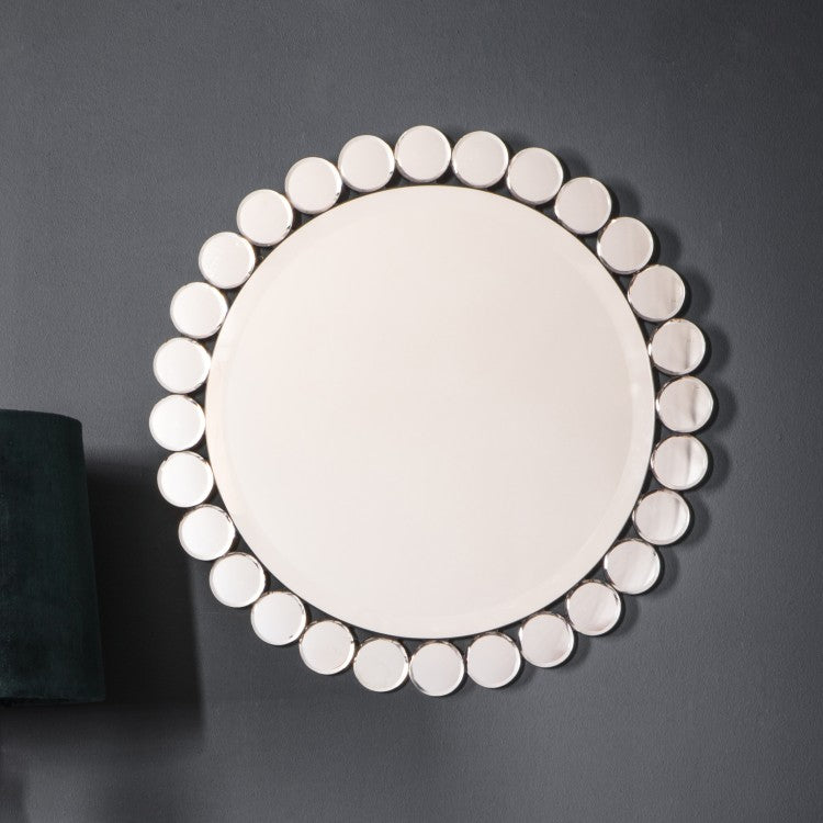 Product photograph of Gallery Interiors Linz Mirror Silver Large from Olivia's