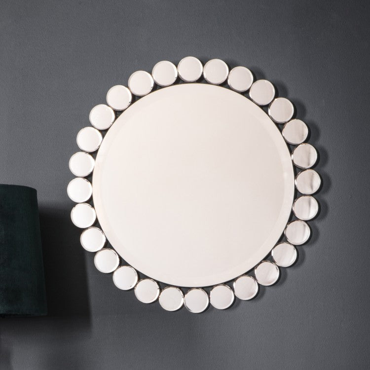 Gallery Interiors Linz Mirror Silver Small