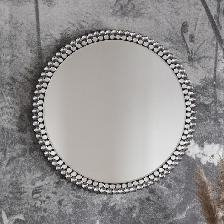 Product photograph of Gallery Interiors Fallon Round Mirror Large from Olivia's