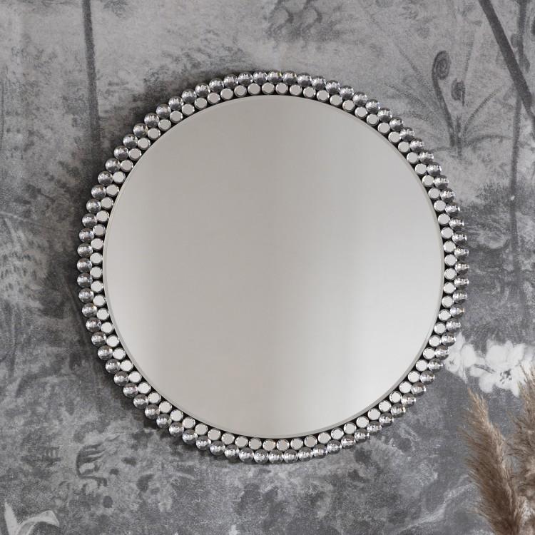 Product photograph of Gallery Interiors Fallon Round Mirror Large Outlet from Olivia's.