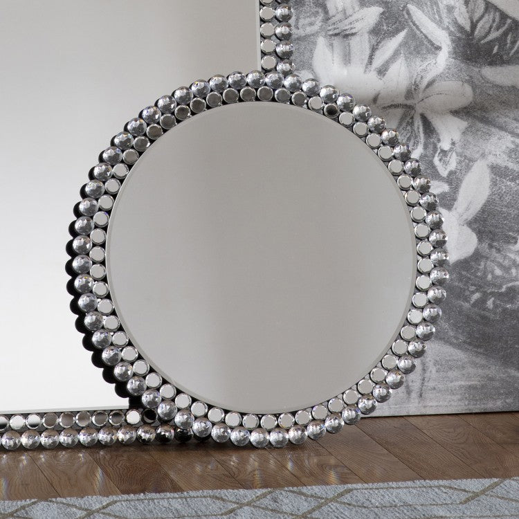 Product photograph of Gallery Interiors Fallon Round Mirror Small from Olivia's
