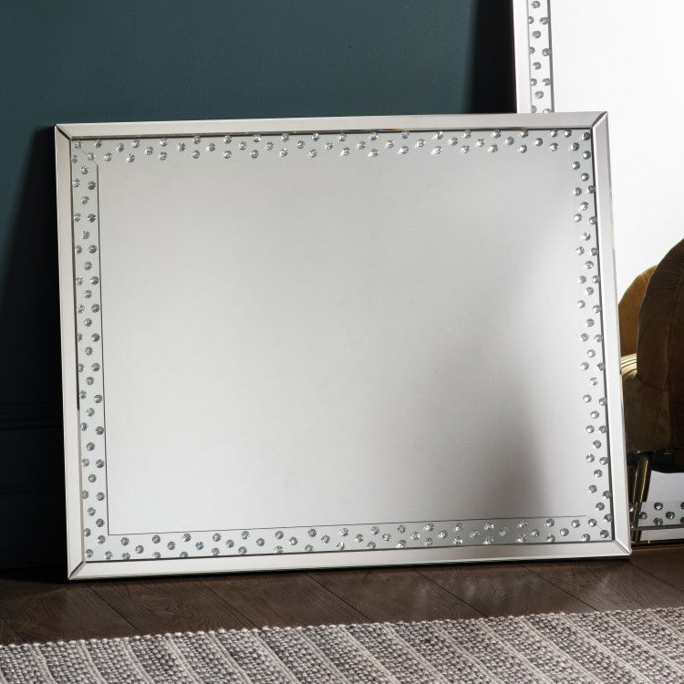 Product photograph of Gallery Interiors Eastmoore Silver Mirror Large from Olivia's