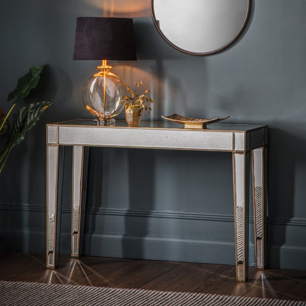 Product photograph of Gallery Interiors Pattington Mirror Console Table from Olivia's.