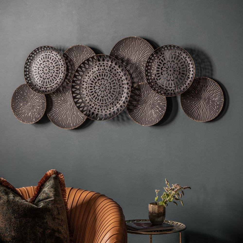 Product photograph of Gallery Interiors Alga Metal Wall Art from Olivia's.