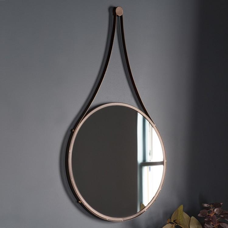 Gallery Interiors Broadway Round Mirror Outlet