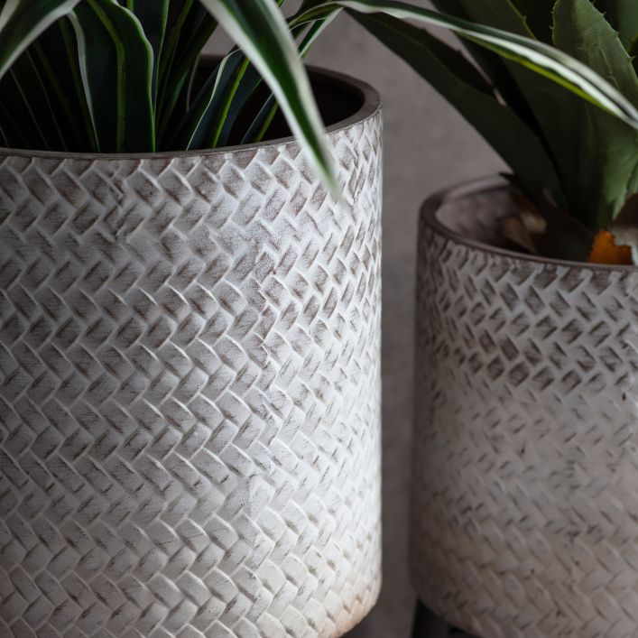 Product photograph of Gallery Interiors Albion Metal Planter Small from Olivia's.