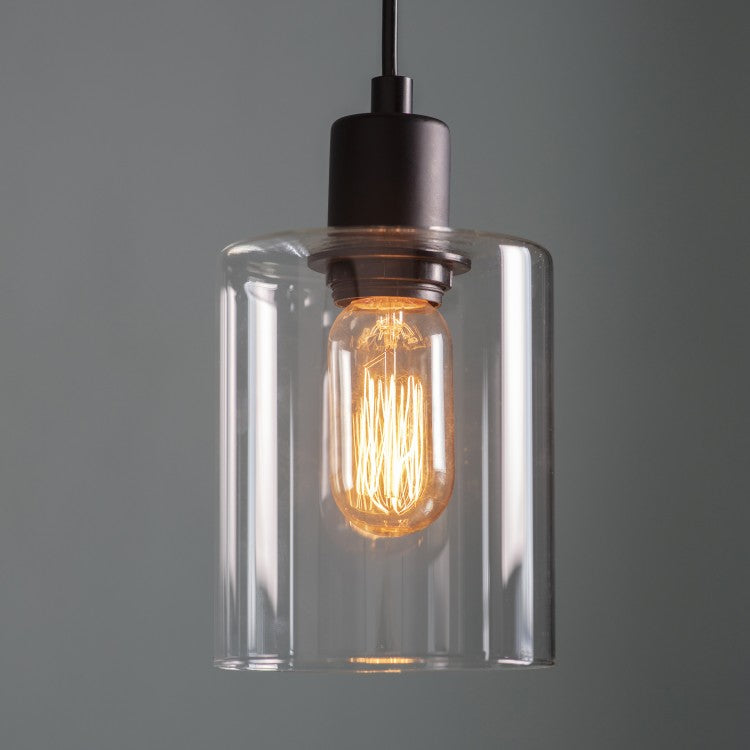 Gallery Interiors Toledo Single Pendant Light Black