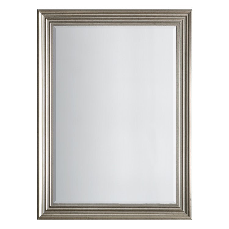 Product photograph of Gallery Interiors Haylen Dressing Mirror - Brushed Steel Brushed Steel Dressing from Olivia's