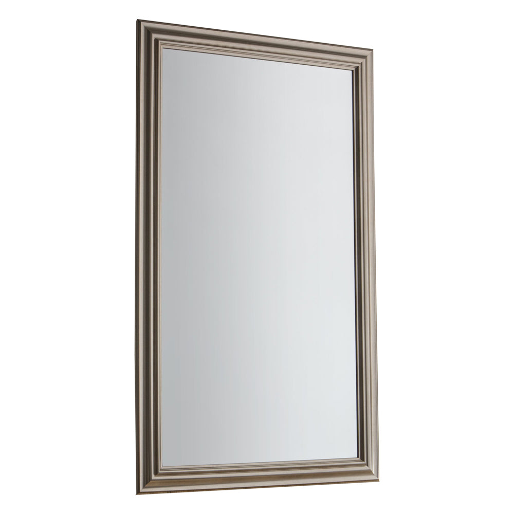 Product photograph of Gallery Interiors Haylen Window Mirror - Brushed Steel Brushed Steel Window from Olivia's.