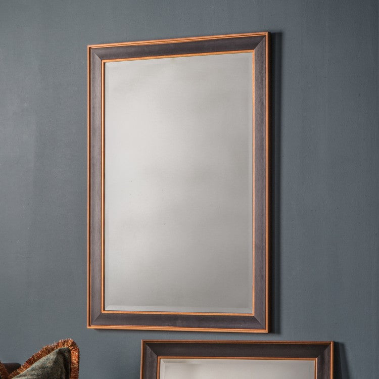 Product photograph of Gallery Interiors Daltry Mirror Black Large from Olivia's