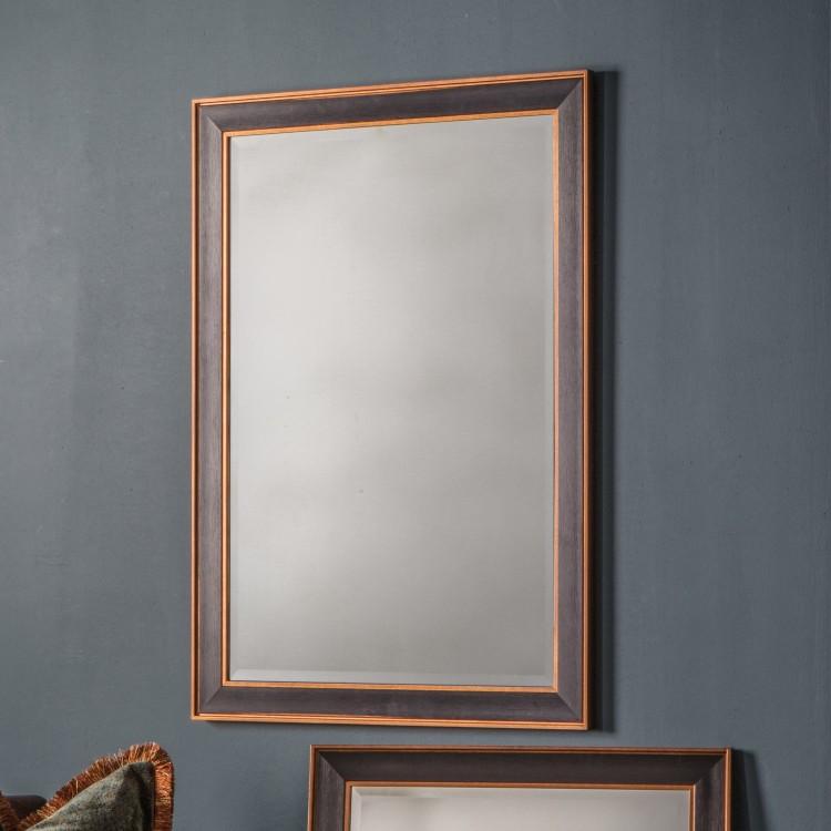 Gallery Interiors Daltry Mirror Black Large Outlet