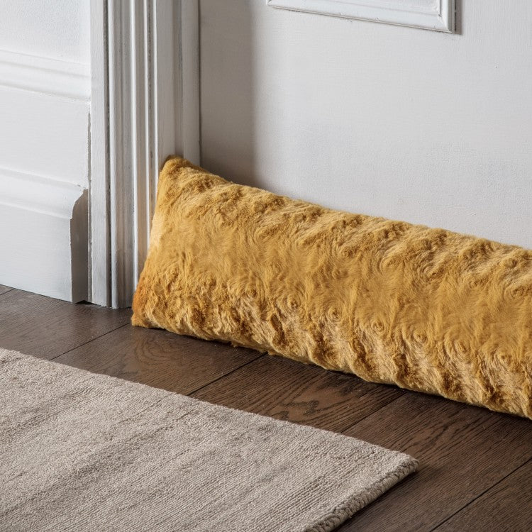 Product photograph of Gallery Interiors Stellan Draught Excluder Ochre from Olivia's.